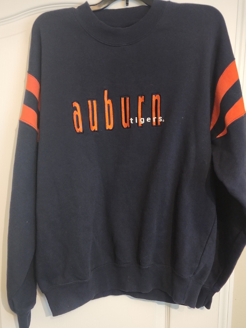 Auburn Tigers Vintage Navy & Orange Crewneck Sweatshirt